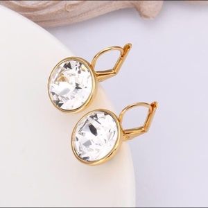 New, French Clip Austrian Crystal Earrings